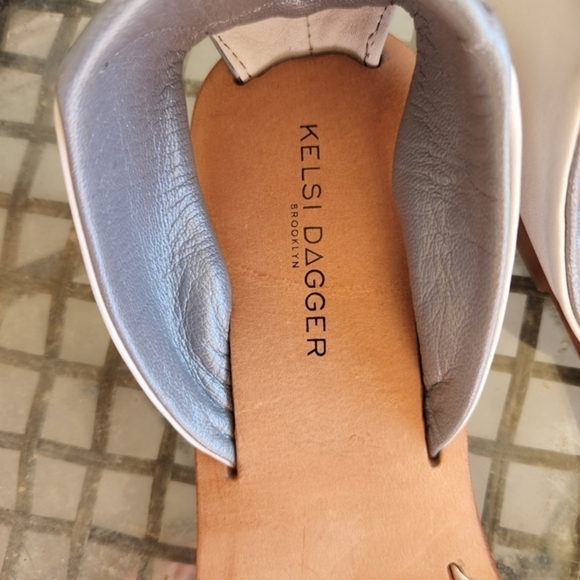 Kelsi Dagger Brooklyn Clarkson Flat Sandals, Sea Salt - Picture 4 of 6